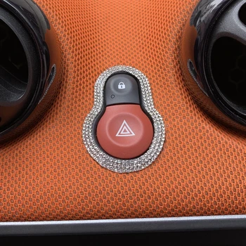Smart 453 fortwo forfour automobilio lipdukas apdailos priedai asmeninį flash gręžimo automobilių įspėjamasis žibintas mygtuką decal