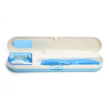 Smart portable led UV kvarco dantų šepetėlį sterilizer atveju ultravioletinių dantų šepetėliu, dezinfekcijos turėtojas