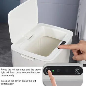 Smart Šiukšliadėžės Pažangios Automatinio Jutiklio Šiukšlių Dėžę Gyvenamasis Kambarys su Virtuvės Atliekų Konteineris su Dangteliu
