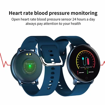Smart Žiūrėti Sporto Kraujo Spaudimą, Stebėti Širdies ritmą Tracker Smartwatch Apyrankė atspari Vandeniui IP67 Unisex 