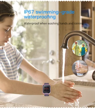 Smart Žiūrėti vaikams SOS IP7 Vandeniui 4G+WIFI+GPS Vietos Tracker Dviejų krypčių Pokalbių Smartwatch, skirta 