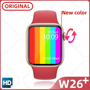 Smart žiūrėti W26+ pro žiūrėti serie 6 smartwatch Fitneso apyrankę Širdies ritmo reloj Laikrodžiai pk iwo x6 x7 t500 amazfit gts neo W26