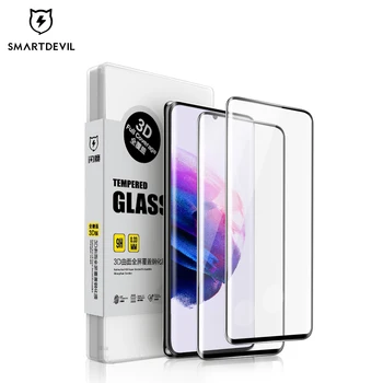 SmartDevil Samsung S21 Plus Ekrano Apsaugų, Samsung Galaxy S21 Ultra Stiklo visišką Apsauginės Plėvelės
