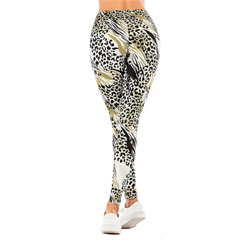Smėlio Leopard Seksualus Aukšto Juosmens Legging Anti Celiulito Slim Elastingumą Push Up Fitneso Salė Antblauzdžiai Moterims, Kelnės Sukrauti Antblauzdžiai