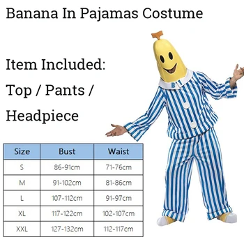 Snailify Vyrų Bananų Pižama Kostiumas Helovinas Kostiumų Suaugusiems Bananų Cosplay Karnavalas Šalis