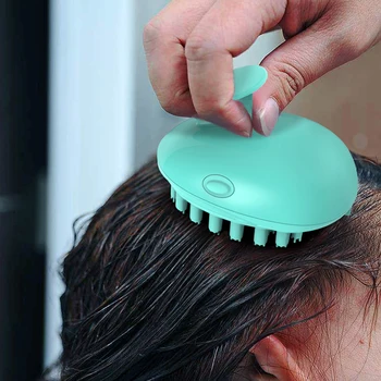 Sonic Vibracijos Šepetys, Šampūnas, USB Magnetinio Įkrovimo Massager Valymo Galvos Šukos Galvos Galvos odos Priežiūros