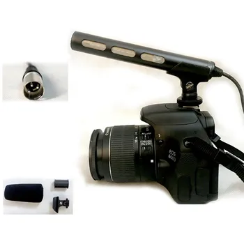 SONY ECM-XM1 Sharp Kameros Kryptingumas Kryptinis Mikrofonas Profesionalus DSLR Kondensatoriaus Video Interviu Mikrofonas Atsarginių Priedų