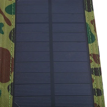 SOONHUA 5W 5V Nešiojamas Saulės baterijų Įkroviklis, Sulankstomas Lauko Vandeniui Mobiliojo Power Bank Su USB Laido Kempingas, Žygiai