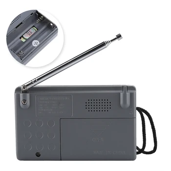 SOONHUA Multi-funkcija Mini Pocket AM/FM BC-R119 Radijo Garsiakalbis Imtuvas, Teleskopinė Antena, Radijo imtuvai už Vyresnio AM/FM radijas