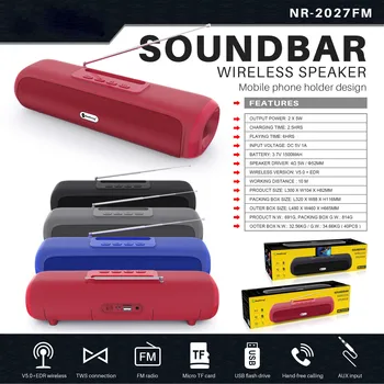 Soundbar portable bluetooth garsiakalbiai Belaidė lauko vandeniui su mobiliojo telefono laikiklis žemų dažnių garsiakalbis automobilio TF FM radijo caixade som