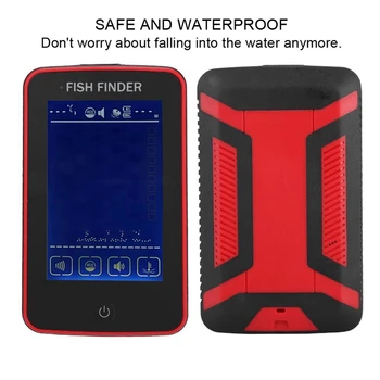 Spalvinga Ekrano Žuvų Ieškiklis Belaidžio Aido geresnį, Žvejybos Įrankiai, Žvejybos Finder 80M Gylio Fishfinder