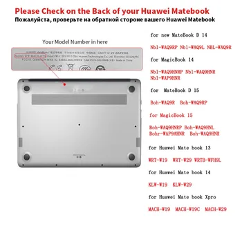 Spausdinti pradinis laiškas Nešiojamas atveju padengti HUAWEI MateBook X Pro 2019 13.9/MagicBook 13 14/MateBook D14 D15/ MagicBook 14 15