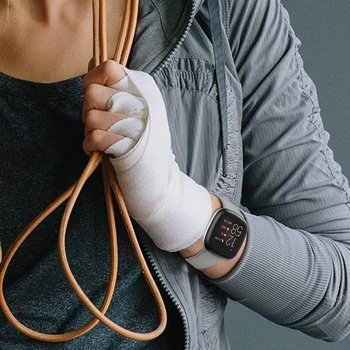 Sporto Juostos Fitbit Prasme/Versa 3, 2-Pack Minkšto Silikono Žiūrėti Dirželio Pakeitimo Apyrankės už Versa 3 Smart Watch Priedai