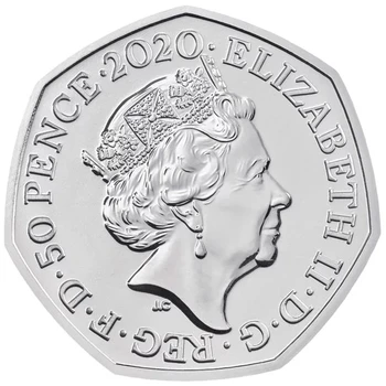 [Spot] 2020 JK Išduotos 50 Pensų Brexit Nikelio-vario Progines monetas, Nekilnojamojo Originali Originalios Monetos