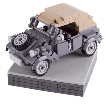SS Miesto Karinės SWAT Mini Kabrioletas Automobilio vokietijos Minifigs Blokai Ginklų Dalių Modelis Plytos Vaikų Švietimo Žaislai