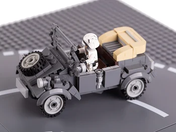 SS Miesto Karinės SWAT Mini Kabrioletas Automobilio vokietijos Minifigs Blokai Ginklų Dalių Modelis Plytos Vaikų Švietimo Žaislai