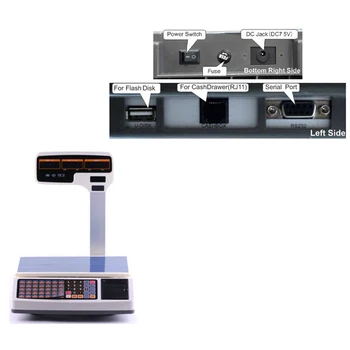 SS-T30U Skaitmeninės Kainą kasos Masto su šilumos gavimą spausdintuvo mažmeninės prekybos ar prekybos centruose