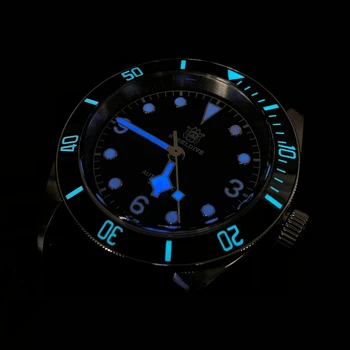 Steeldive Naujas Naras NH35 Sapphire Kristalas Vyrų Automatinis Laikrodžiai, Keramikos Bezel 20Bar BGW9 Šviesos