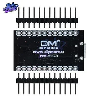 Stipri Serija Pro Mikro ATmega32U4 16MHz Modulis USB Valdiklio Valdybos Arduino Nano įkrovos tvarkyklę ATMEGA32U4-AS 5V