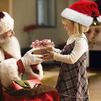 Storas Pliušinis Kalėdų Skrybėlės, Kepurės Vaikams Šeimos Namuose Kalėdų Dovana Dekoro Santa Claus Kalėdos Medvilnės Dangtelis