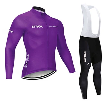 STRAVA 2020 m. žiemos fleeves moterų dviračių striukė MTB kelnės, kombinezonai su antkrūtiniais pro komandos ropa ciclismo maillot kelių dviratį rinkinys