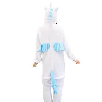 Suaugusiųjų Kigurumi Rožinis Vienaragis Pižama Sleepwear Pyjama Gyvūnų Cosplay Kostiumas Moterims Žiemos Drabužių Mielas Gyvūnų Unicornio Kostiumas