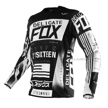 Subtilus Fox 360 Skrydžio Vyrų Jersey Kalnų Dviračių MTB DH MX ATV Dirtbike Bekelės Lenktynių Long Sleeve T-shirt