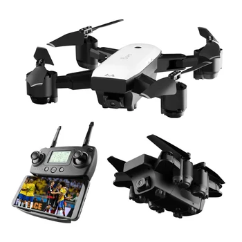 Sulankstomas Selfie WIFI FPV Drone Su 1080P HD vaizdo Kamera Dviguba GPS SEKITE MANE FPV Live Vaizdo Sklandė RC Quadcopter Vaikų dovanų