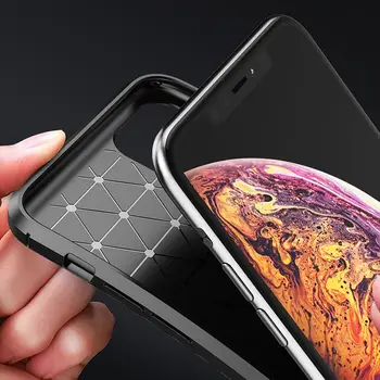 Suntaiho Ultra Plonas Anglies Pluošto Tekstūra Atveju iPhone, 11 Pro Max Soft antidetonaciniai Padengti Bumper Case for iPhone XS Max XR X 8 7