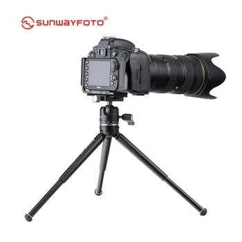 SUNWAYFOTO T1A20D-T Profesinės Mini Trikojis Fotoaparato Stovas Para Movil Tri/ Ballhead T1A20D/XB-28