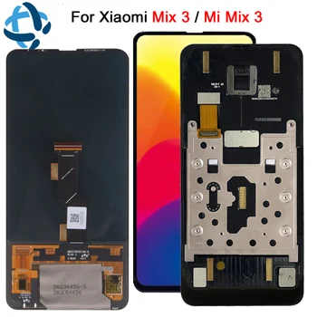 Super Amoled Už Xiaomi Mi Sumaišykite 3 LCD Ekranas Jutiklinis Ekranas skaitmeninis keitiklis komplektuojami Su Rėmo mi Mix3 Pakeitimo MiMix3 MiMix 3 lcd