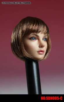 SUPER ANTIS 1/6 Moterų Galvos Formuoti Trumpų Plaukų Europos Grožio Galvos Skulptūra Nulipdyta Skulptūra Modelis SDH005