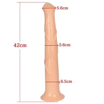 Super didelis minkštas realistiškas penis gyvūnų arklių dildo siurbtukas didelį vibratorių moterų didžiulis ilgio dildo erotiniai sex žaislų moteris