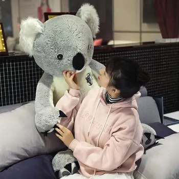 Super Didelis Pliušinis koala žaislas 120~140cm Milžinišką Įdaryti Australijos koala Lėlės Žaislas Vaikams Hugging Miega Iškamšos, Berniukas