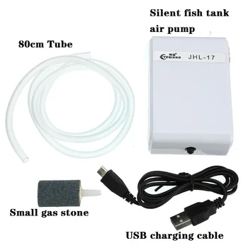 Super Išjungti USB Įkrovimo Oro Siurblys Įkraunama Ličio Baterijos Energijos, Deguonies, Oro Kompresorius, Žuvų Akvariumas Lauko Žvejybos Bakas