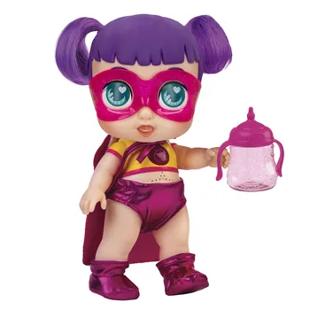 Super Mielas Super herojus lėlė su magija butelis, grįžtamasis drabužiai ir aksesuarai interaktyvi lėlė su šviesa ir garsais mergina 3 metai