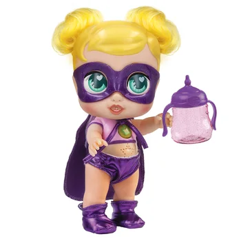 Super Mielas Super herojus lėlė su magija butelis, grįžtamasis drabužiai ir aksesuarai interaktyvi lėlė su šviesa ir garsais mergina 3 metai