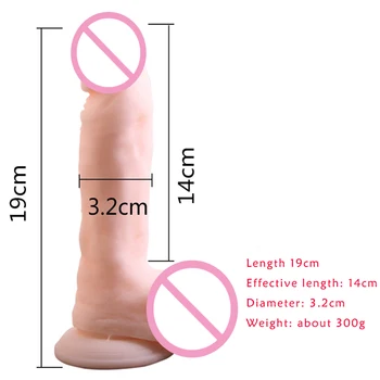Super minkštas Kūno spalvos silikoninis dildo G spot Masturbacija siurbtukas dildo realistiškas vyrų dirbtinis penis sekso žaislai moteris