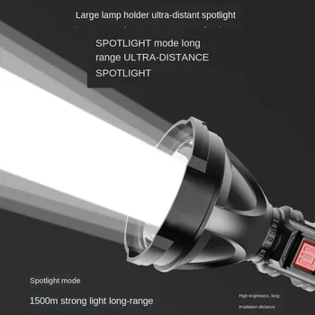 Super Ryškus Led Įkrovimo Lemputė Specialiųjų Pajėgų Mažas Mini Žibintuvėlis Stiprios Šviesos Nešiojamas Daugiafunkcinis Patvarus Lempos