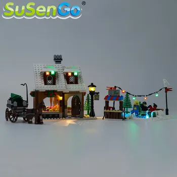 SuSenGo LED Šviesos rinkinys 10216 Kūrėjas Winter Village Bakery , (Modelis Ne Komplekte)