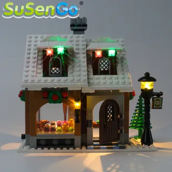 SuSenGo LED Šviesos rinkinys 10216 Kūrėjas Winter Village Bakery , (Modelis Ne Komplekte)