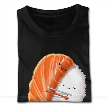 Suši Apkabinti Japonų Maisto Tees Marškinėliai Vaikinai Tėvo diena T Shirts Vyras Trumpas Rankovėmis Nuolaida Firminių Merch