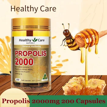 Sveiki Priežiūros Organinių Propolis 2000mg 200 Kapsulių Flavonoid Amino Rūgščių, Vitaminų, Mineralų, Imuninės Sistemos Sveikatai Papildai