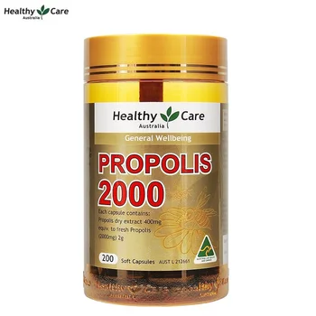 Sveiki Priežiūros Organinių Propolis 2000mg 200 Kapsulių Flavonoid Amino Rūgščių, Vitaminų, Mineralų, Imuninės Sistemos Sveikatai Papildai