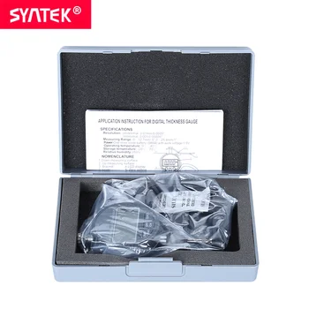 Syntek 12.7 mm 0.5 colių Elektroninis Skaitmeninis Storio Matuoklis Tikslumas 0.01/0.001 mm Mikronų Storio Indikatorius Skaitmeninis Apvalios Galvos CE