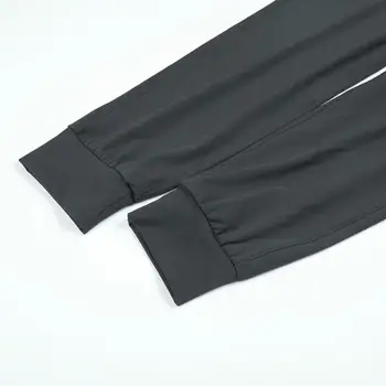 SYROKAN Moterų Ruožas Raišteliu Jogger Įrengtas Manžetai Sweatpants su Kišenėmis Atsitiktinis Kelionės Lounge Kelnes-28 cm