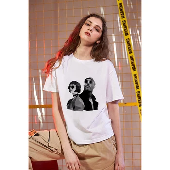 T-Marškinėliai Moterims Leon Profesinės Filmą Negabaritinių Žudikas Yra Ne Per Šalta Atsitiktinis Mados Marškinėlius skaitalas Hipster Drabužiai