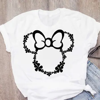 T-shirt animacinių filmų leopard lankas marškinėliai trumpomis rankovėmis spausdinti laisvalaikio moteriški drabužiai viršūnes grafinis T-shirt Harajuku marškinėliai