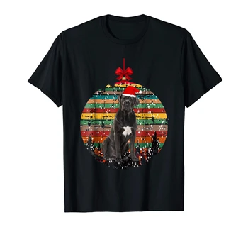 T-Shirt-Black Kalėdų Derliaus Cane Corso Tėtis, Mama, Šuo T-Shirt Dovana-vyriški