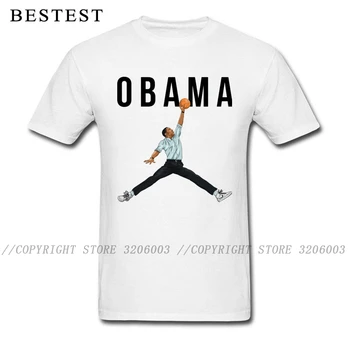 T-shirt Juokinga Obama Oro Basketballer Kūrinį Marškinėliai Vyrams Marškinėlius Negabaritinių Vyrų Medvilnės Drabužius Laišką Streetwear Už Klubo Prezidentas